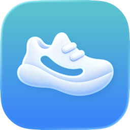 Stride app icon, turquoise shoe